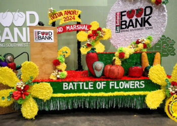 San Antonio Food Bank Battle of the Flowers 2024 Float