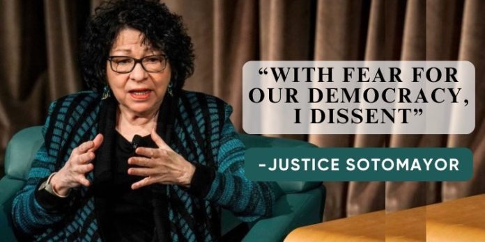 Sonya Sotomayor Dissent on Trump Immunity