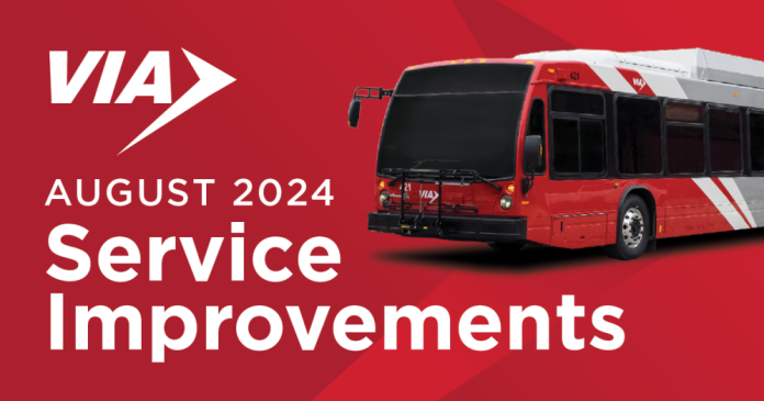 Via Service Improvements Start August 19