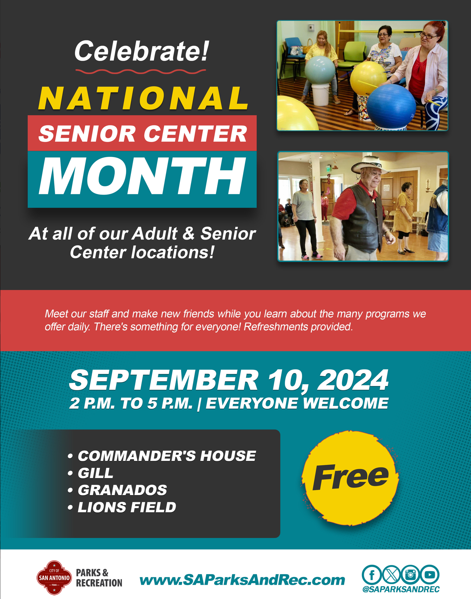 National Senior Center Month San Antonio