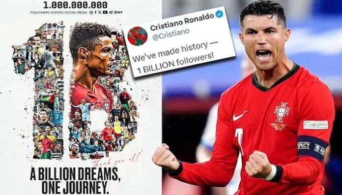 Cristiano Ronaldo Celebrates 1 Billion Followers