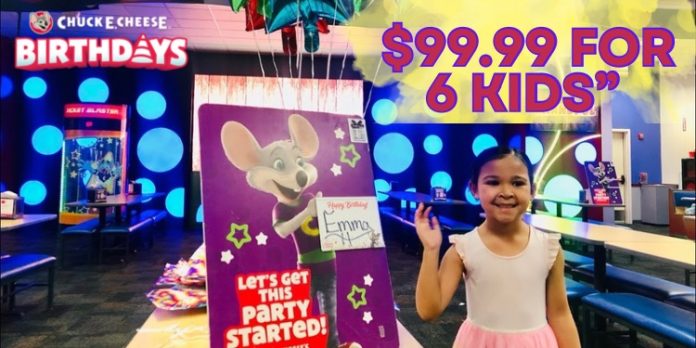 Cheap parties for kids Chuck E Cheese