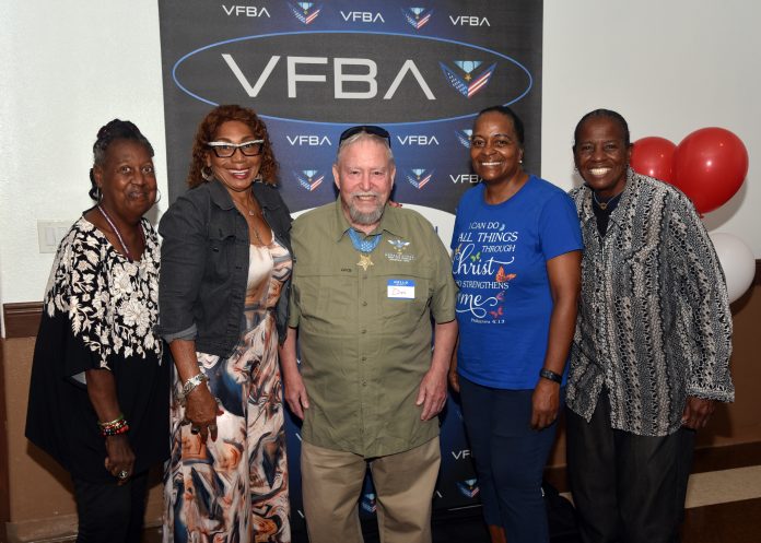 Members of The American Legion Family with Medal of Honor Recipient Ret. Col. Donald “Doc” Ballard, Army National Guard at a Medicare Information Luncheon held at Fred Brock American Legion Post No. 828, (Photo by Post Commander Burrell Parmer)