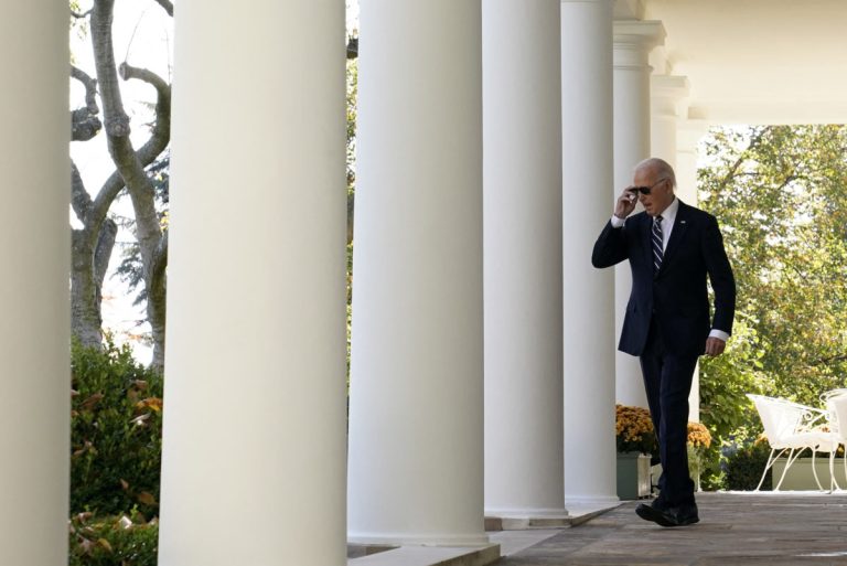 President Joe Biden walks to deliver remarks on the 2024 election results and the upcoming presidential transition of power, in the Rose Garden of the White House in Washington, D.C., Nov. 7, 2024. Photo by Elizabeth Frantz/Reuters