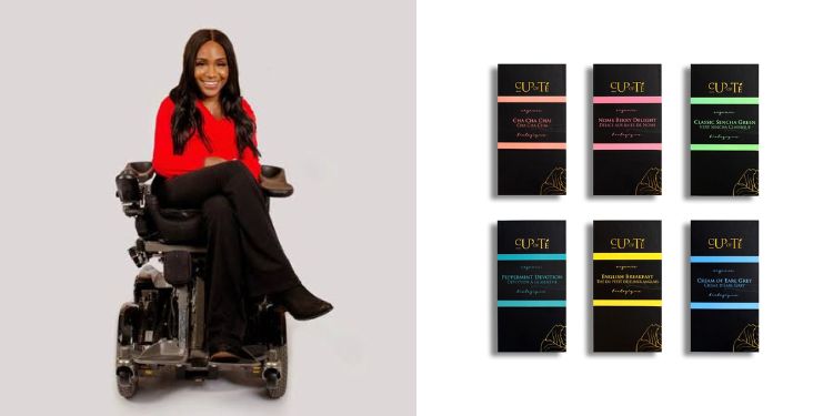 LEFT: Cup of Té founder and CEO Taylor Lindsay-Noel. RIGHT: Tea Bag Gift Set, Oprah's Favorite Things 2024