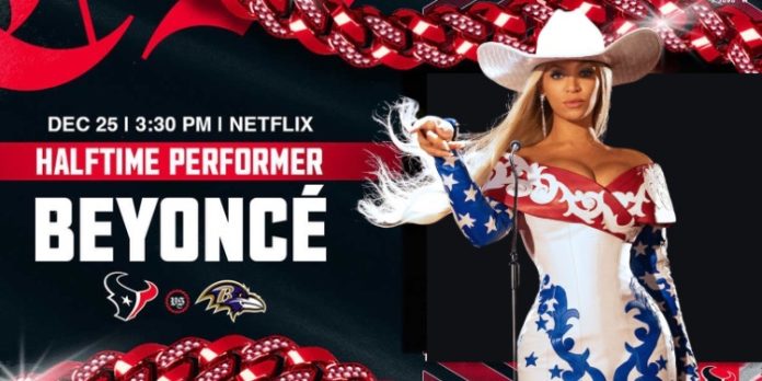 Beyoncé Performs NFL Christmas Day