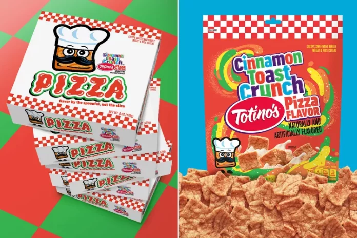 Cinnamon Toast Crunch Totinos Pizza Flavor cereal. Photo: General Mills