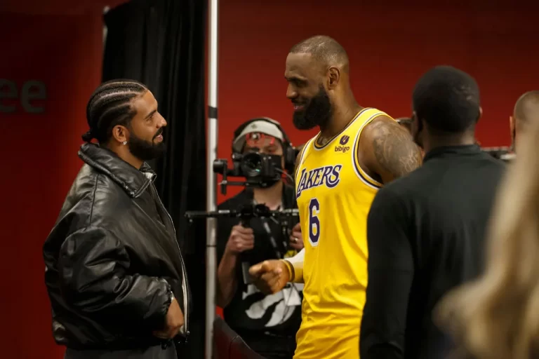 Drake & LeBron James – Source: Cole Burston / Getty