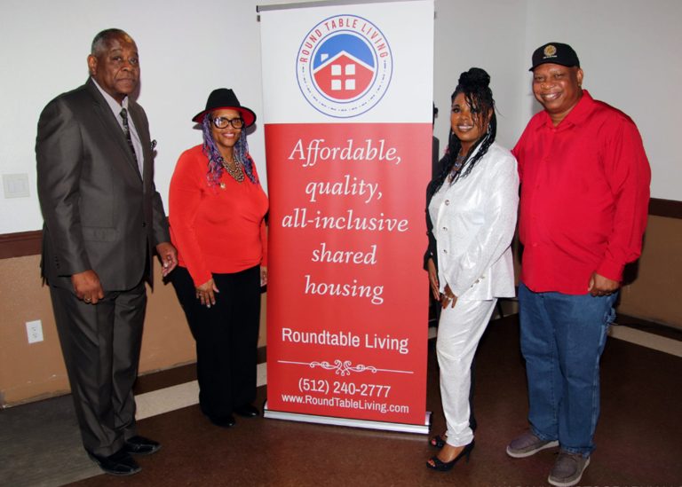 Post Commander Burrell Parmer (right) with winners of “Showtime at Post 828” hosted by Fred Brock American Legion Post No. 828 at the post’s event center. (Photo by Bryan Hall/Wasany Photography LLC)