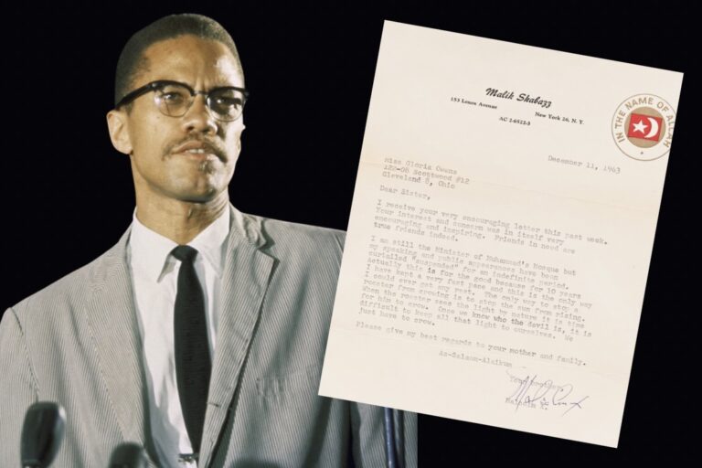 Malcolm X Letter on JFK Remarks Sells for $11K