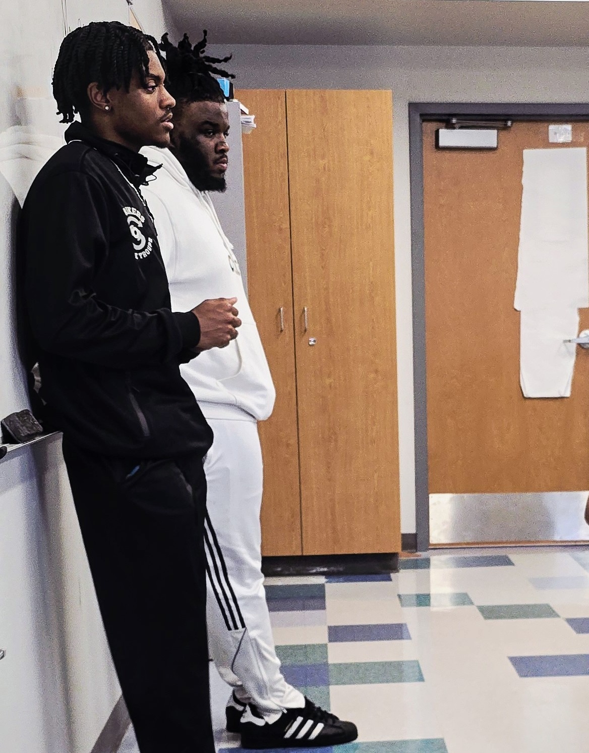 Brothers, Bryson and Bruce II Adams speak to SAISD Students, Photo courtesy J.L. August Bridge Builders