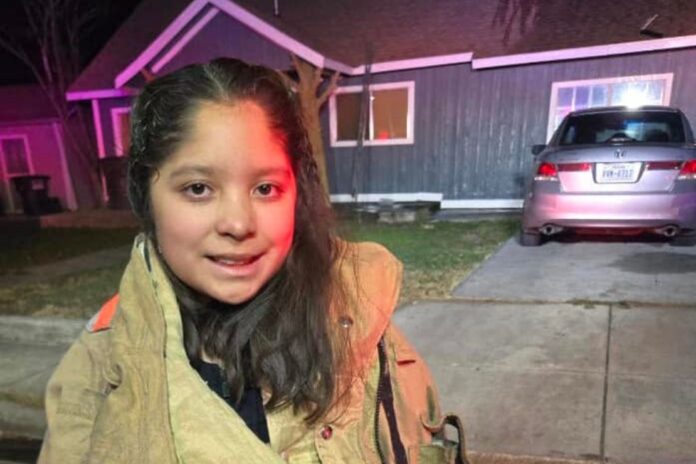 Castilleja even got to try on the chief’s jacket the day she notified the residents of the fire at their home.
