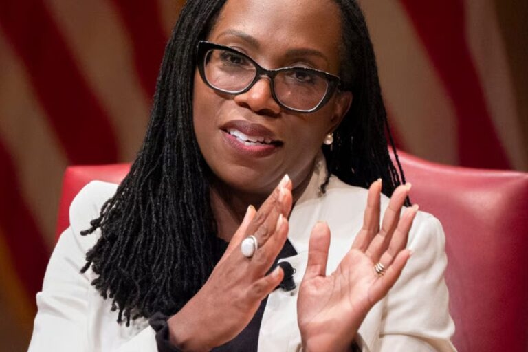 Supreme Court Justice Ketanji Brown Jackson speaks to the 2025 Supreme Court Fellows Program, Feb. 13, 2025, at the Library of Congress in Washington. (AP Photo/Jacquelyn Martin, Pool, File)