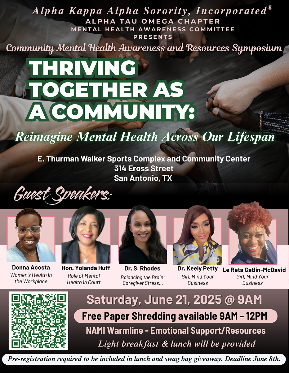 Community Mental Health Symposium Set for June 21 in San Antonio