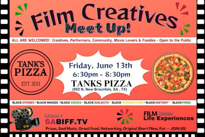 SABIFF Hosts Community Meet-Up for Film Creatives at Tank’s Pizza, Events San Antonio