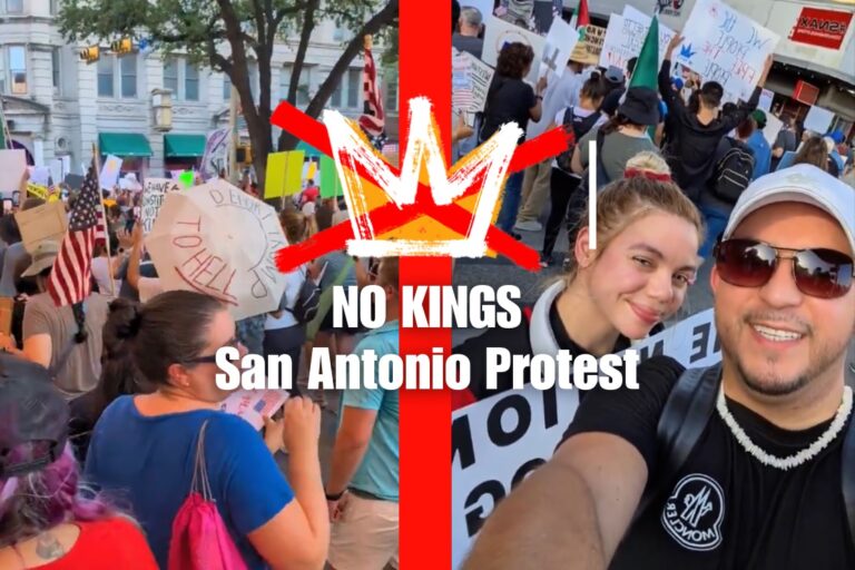 No Kings San Antonio Protest