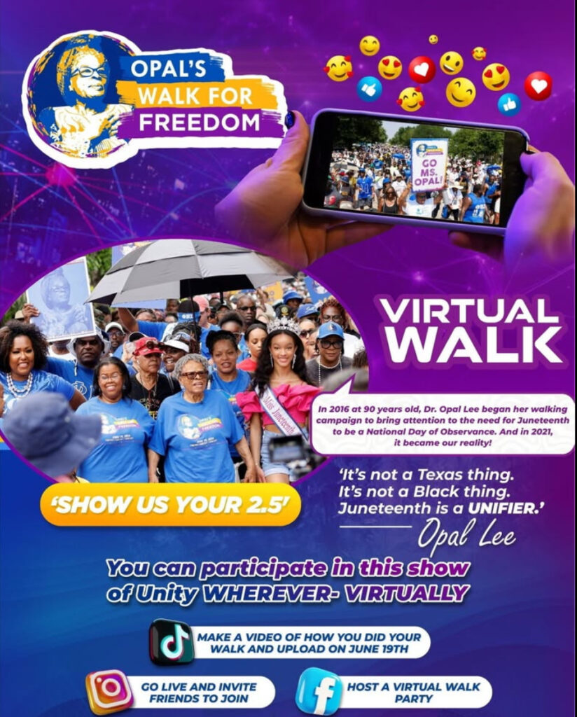 Opal Lee’s Walk for Freedom- Juneteenth Virtual Event