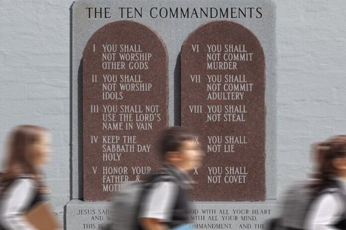 10 Commandments Hit Public School Walls September 1st
