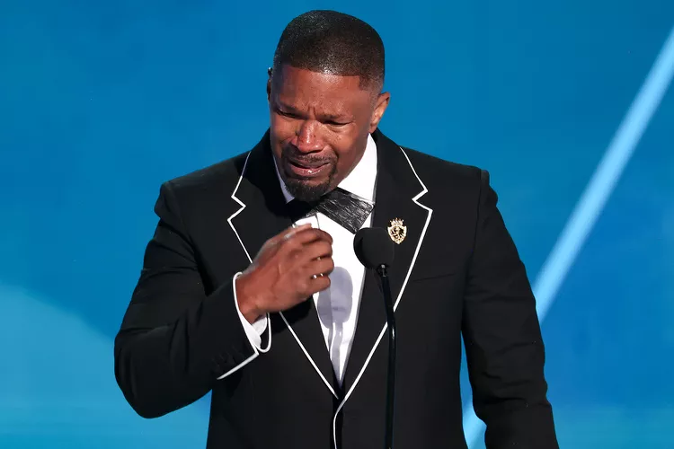 Jamie Foxx at the BET Awards in Los Angeles on June 9, 2025. Credit : Christopher Polk/Billboard via Getty