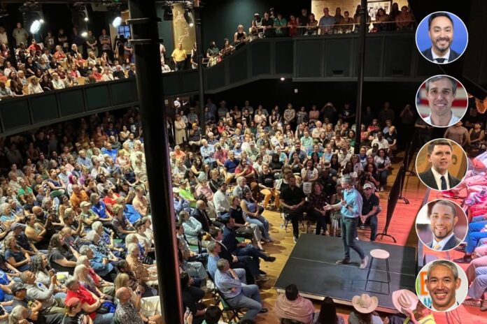 On hand, for the town hall, were former Mayor Ron Nirenberg, Precinct 4 County Commissioner Tommy Calvert, State Representative James Talerico, U.S. Congressman Joaquin Castro and former Candidate Beto O’Rourke.