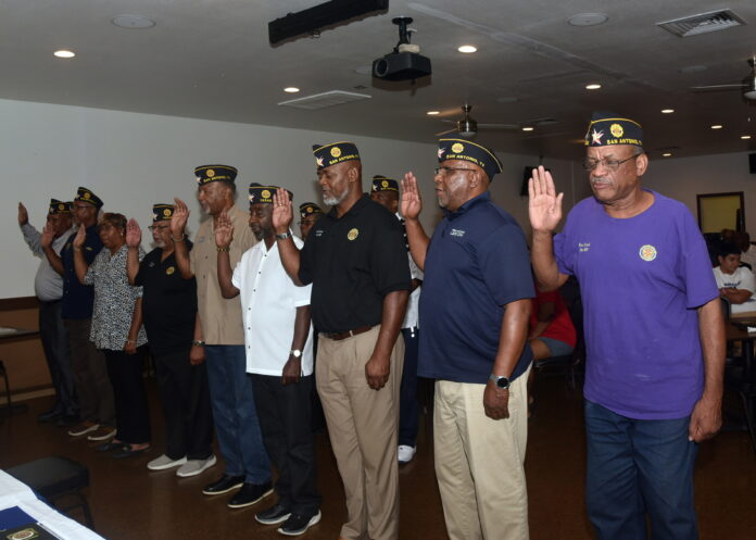 The Fred Brock American Legion Post No. 828 Family consisting of Legionnaires, Auxiliary, and Sons of The American Legion. (Photo by Tesha Parmer/Unit 828)
