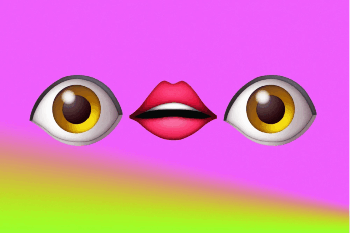 TikTok video screenshot showing Gen Z stare trend