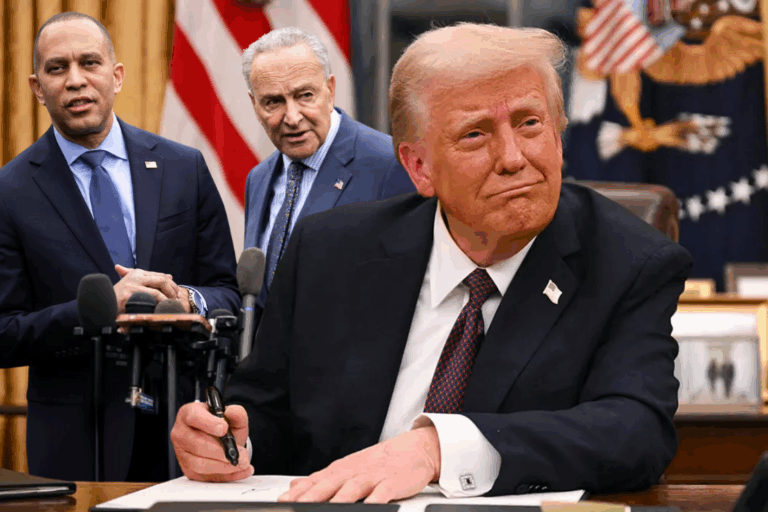 Trump Posts Racist AI Video of Jeffries and Schumer Amid Shutdown Standoff