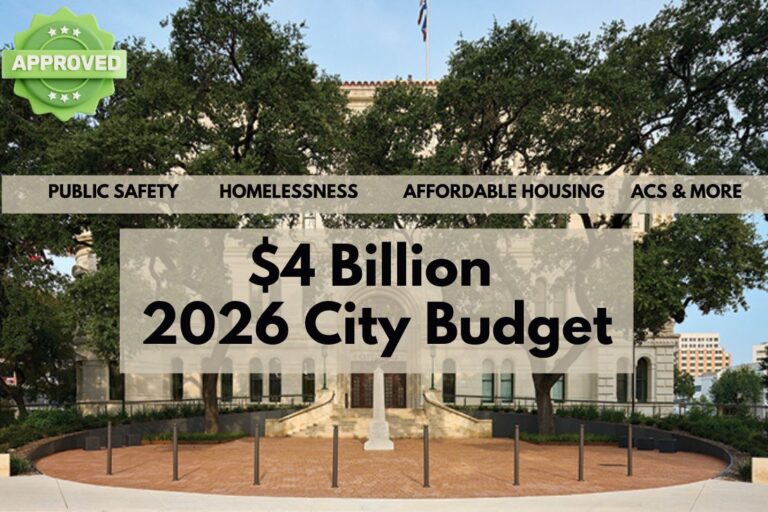 San Antonio City Council Adopts 2026 Budget for $4 Billion