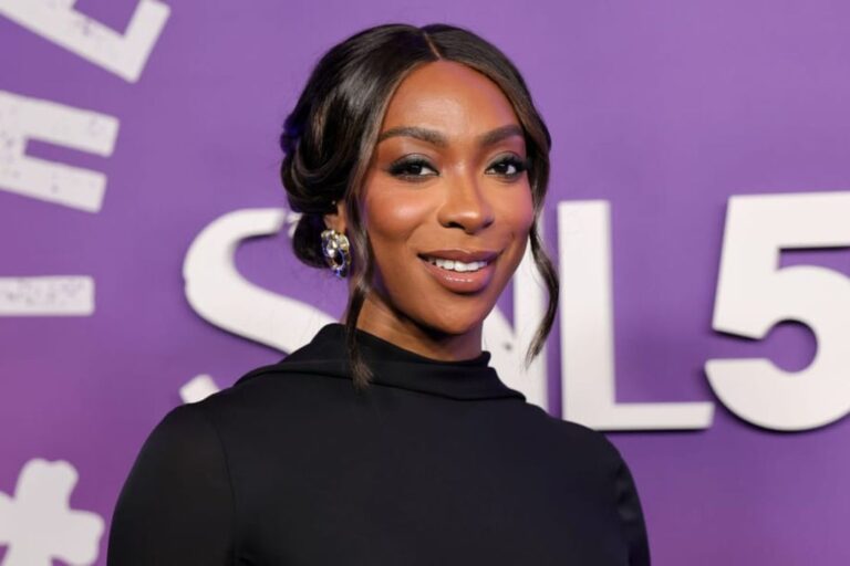 Ego Nwodim attends SNL50: The Homecoming Concert at Radio City Music Hall on February 14, 2025 in New York City. (Photo by Dia Dipasupil/Getty Images)