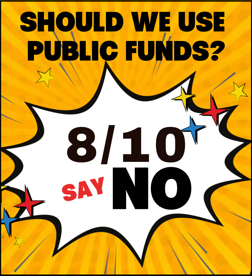 8 out of 10 residents do not support pubic funding for the proposed Spurs arena, SA Observer Project Marvel Survey