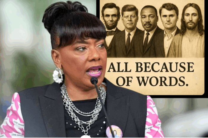 Bernice King Reacts to Meme of Charlie Kirk with her late father Dr. Martin Luther King