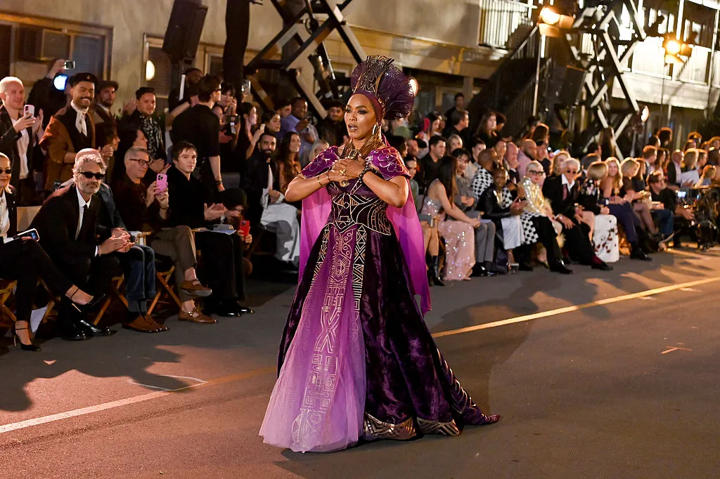 Angela Bassett, Danai Gurira, and Teyana Taylor honor Black Panther at Vogue World Hollywood runway.