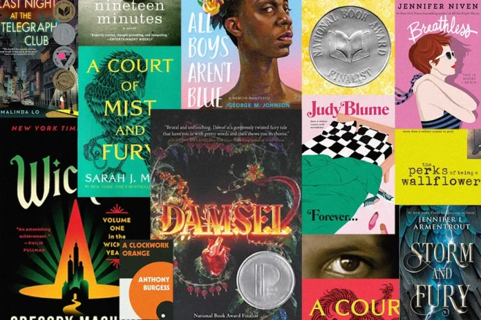 banned books 2025 list featuring most challenged titles in U.S. schools
