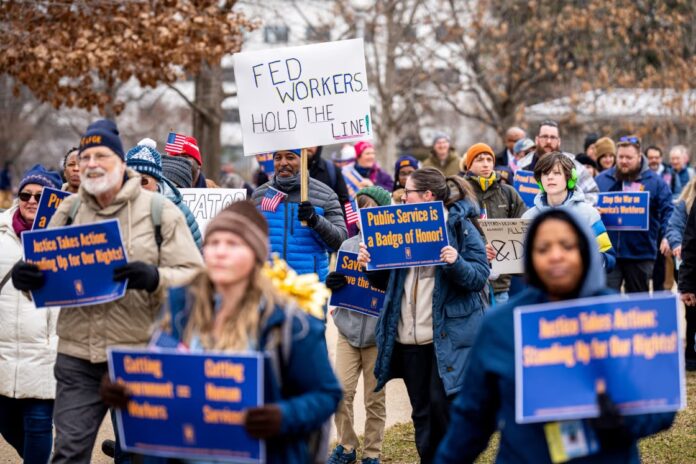 AFGE is calling on Congress to pass a clean continuing resolution.Bill Clark / CQ-Roll Call via Getty Images file