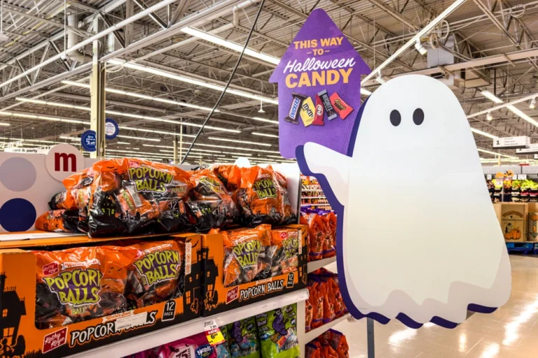 Halloween candy in a grocery store in Carmel, Ind., on Oct. 20. The average price of a bag of Halloween candy has increased at three times the rate of inflation in the past five years. Michael Conroy / AP
