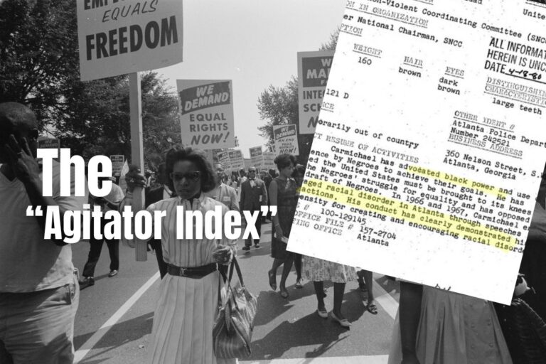 The FBI started the "Rabble Rouser Index", formerly called the “Agitator Index” in March 1968 to identify and monitor individuals perceived as agitators or "professional rabble-rousers" who might instigate civil disorders.