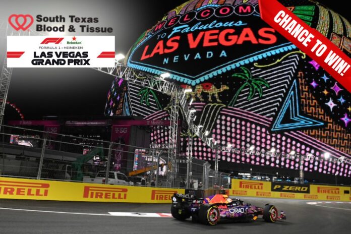 Donate Blood in San Antonio for Chance to Win F1 Vegas Trip