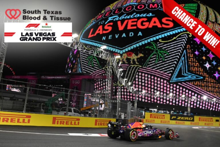 Donate Blood in San Antonio for Chance to Win F1 Vegas Trip