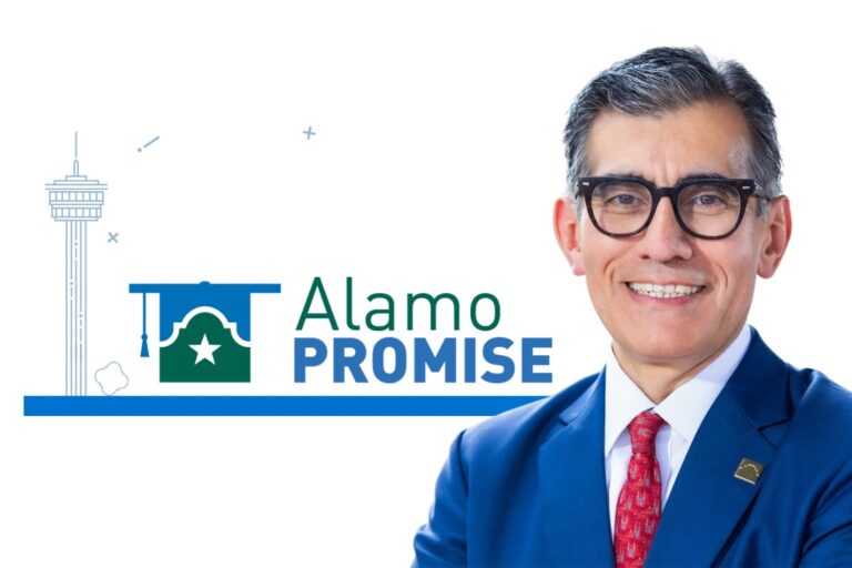 Dr. Mike Flores, The Alamo Colleges District’s flagship scholarship program earns national honors for lifting opportunity and boosting San Antonio’s economy.
