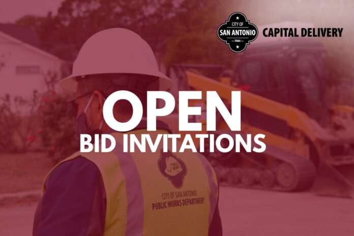 City of San Antonio Department of Capital Delivery Bid opportunities
