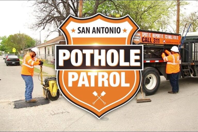 City of San Antonio Public Works Department Report a Pothole