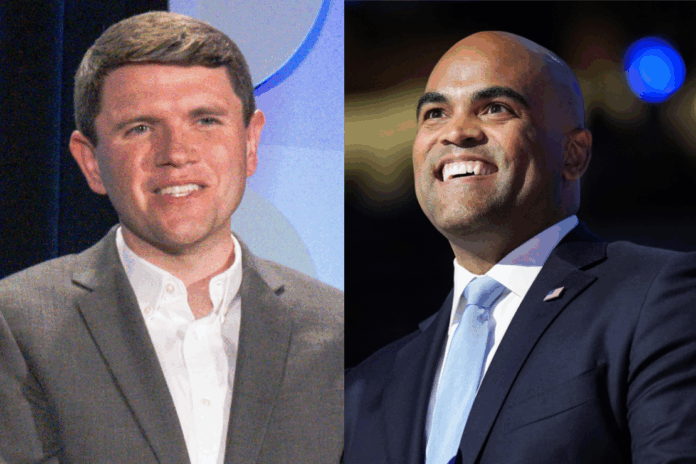 Colin Allred and James Talarico speak with voters in South Texas during the 2026 Democratic Senate race.