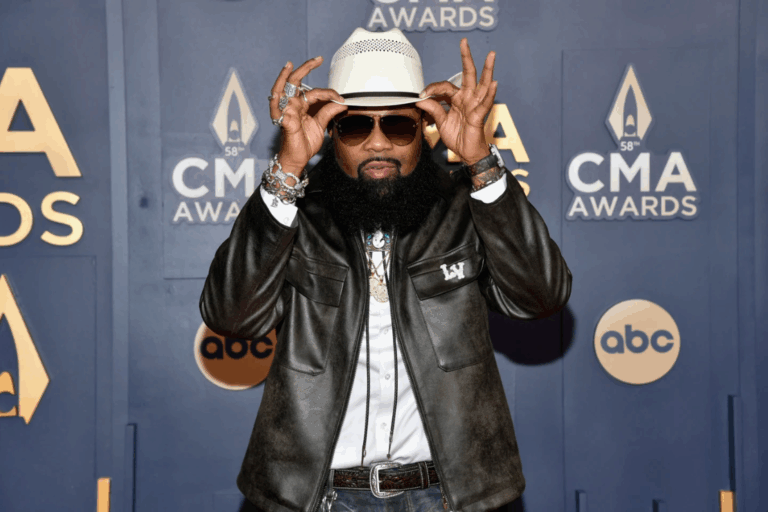 Blanco Brown arrives at the 58th Annual CMA Awards on Wednesday, Nov. 20, 2024, at Bridgestone Arena in Nashville, Tenn. (Photo by Evan Agostini/Invision/AP, File)