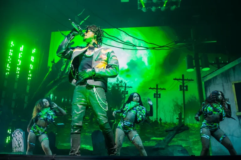 NBA YoungBoy performs at the Prudential Center in Newark, New Jersey. Leyda Luz for Rolling Stone