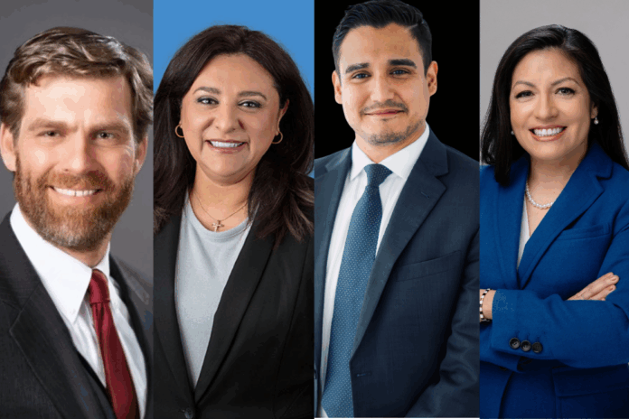 (L-R) Shannon Locke, Veronica Legarreta, Oscar Salinas, Angelica 'Meli' Carrión Powers.