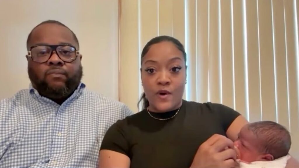 Mercedes Wells and her husband, Leon. Screenshot/YouTube