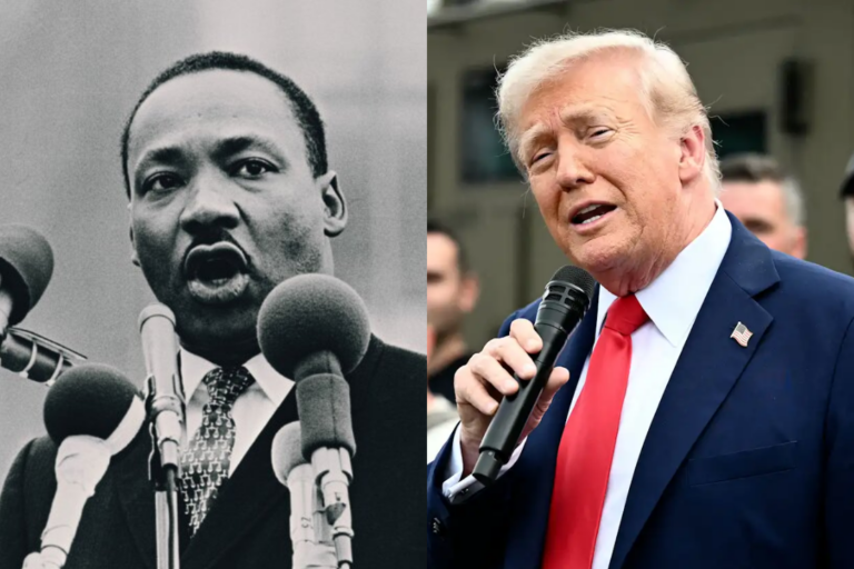 MLK Jr. and Trump. Public Domain