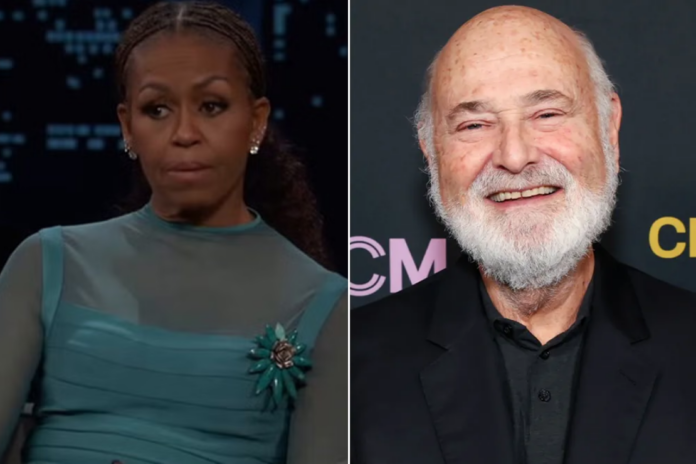 Michelle Obama speaks on Jimmy Kimmel Live about Rob and Michele Reiner