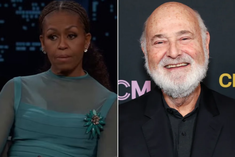 Michelle Obama speaks on Jimmy Kimmel Live about Rob and Michele Reiner