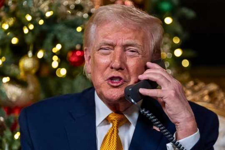 Trump Jokes About ‘Bad Santa,’ Coal During Christmas Eve Calls